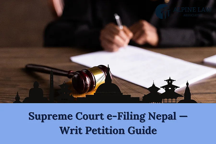 Supreme Court e-Filing in Nepal 2026 — Writ Petition Guide